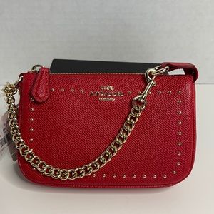 Coach (#66503B) Edge Studs Nolita Wristlet